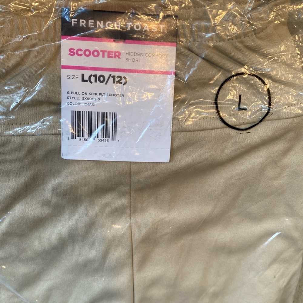 NWT French Toast Kick Scooter Uniform Skort Shorts  - L 10/12 pleated
